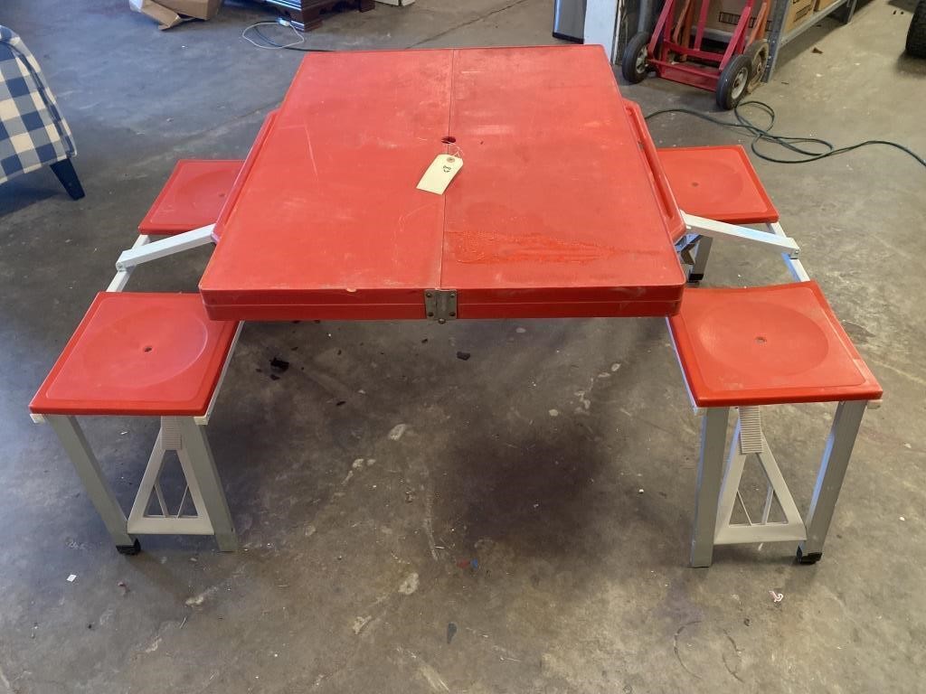 Camping picnic table