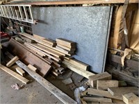 SCRAP WOOD PILE INCLUDING PLYWOOD SHEETS