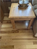 OAK END TABLE AND COFFEE TABLE