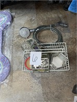 shower attachment hose and baskets lot
