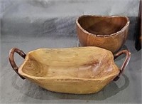 Wood Carved Bowls