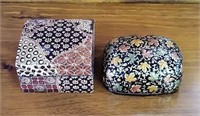 VTG Wooden Lacquer Trinket Boxes