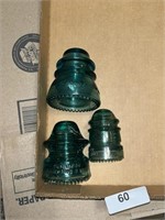 (3) Blue Insulators