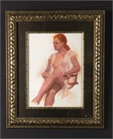 Original Nude on Canvas Board