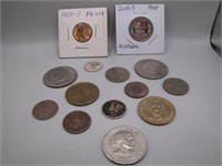 Lot of Assorted Vintage Coins - Some Silver!