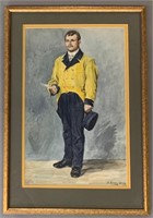 M.Moser Original Watercolour Portrait