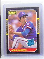 1987 Leaf Greg Maddux Rated Rookie