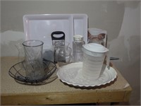 Kitchen Lot Vases Trays & More