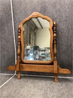 Wood Framed Swinging Mirror