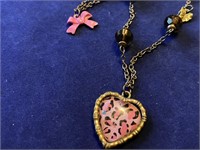 Breast Cancer Awarness Necklace