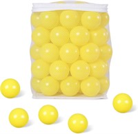 50 Big Ball Pit Balls for Toddlers 2.75In Yellow
