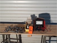 OHM Meter, Grinder, Wrenches, Nuts & Bolts