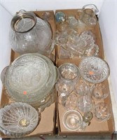 clear glass to include, candy dish, bowls, dessert