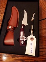 NWTF Collectors knife in presentation box with