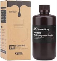 ELEGOO 8k Standard Photopolymer Resin Space Grey