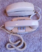 2 telephones: Western Electric bell Princess push