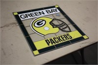 Green Bay Packers Stained Glass, Approx 16"x18"