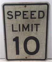 SST 10 MPH Speed Limit Sign