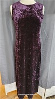 Vintage Dressing Clio Purple Velvet Maxi Dress