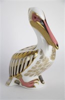 ROYAL CROWN DERBY PAPERWEIGHT "WHITE PELICAN"