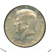 1966 Kennedy Silver Half Dollar