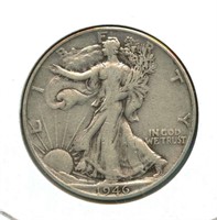 1946 Walking Liberty Silver Half Dollar