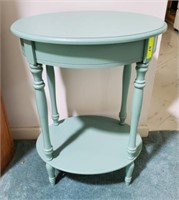 PAINTED OVAL DRUM TABLE