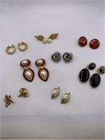 CLIP ON EARRING LOT -INCLUDES MONET