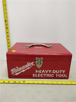 Milwaukee heavy duty electric tool, tool box