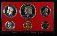 1976 United States Mint Proof Set 6 coins No Outer