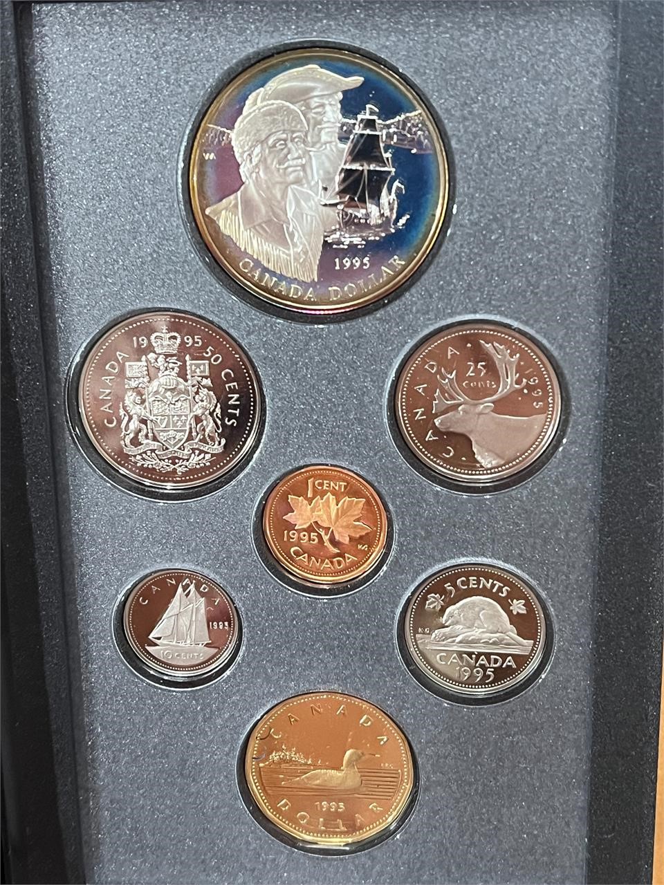 1995 Double $ Hudson Bay Coin Set