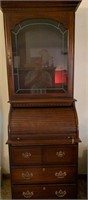 Rolltop Desk with Curio/China Cabinet