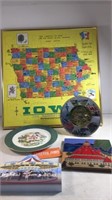 Iowa Framed Puzzle & Souvenir Pices