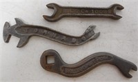 lot of 3 wrenches Backus, Frick, Tornado