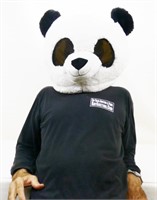 Plush Panda Head Mask Adult Costume