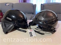 LOT OF 2 HARLEY DAVIDSON HELMETS & 2) SCALA