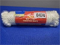 3/8"x50' Red/White Derby Rope Superior Strength