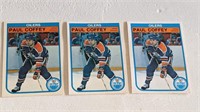 1982 83 OPC Paul Coffey Rookie Cards X3