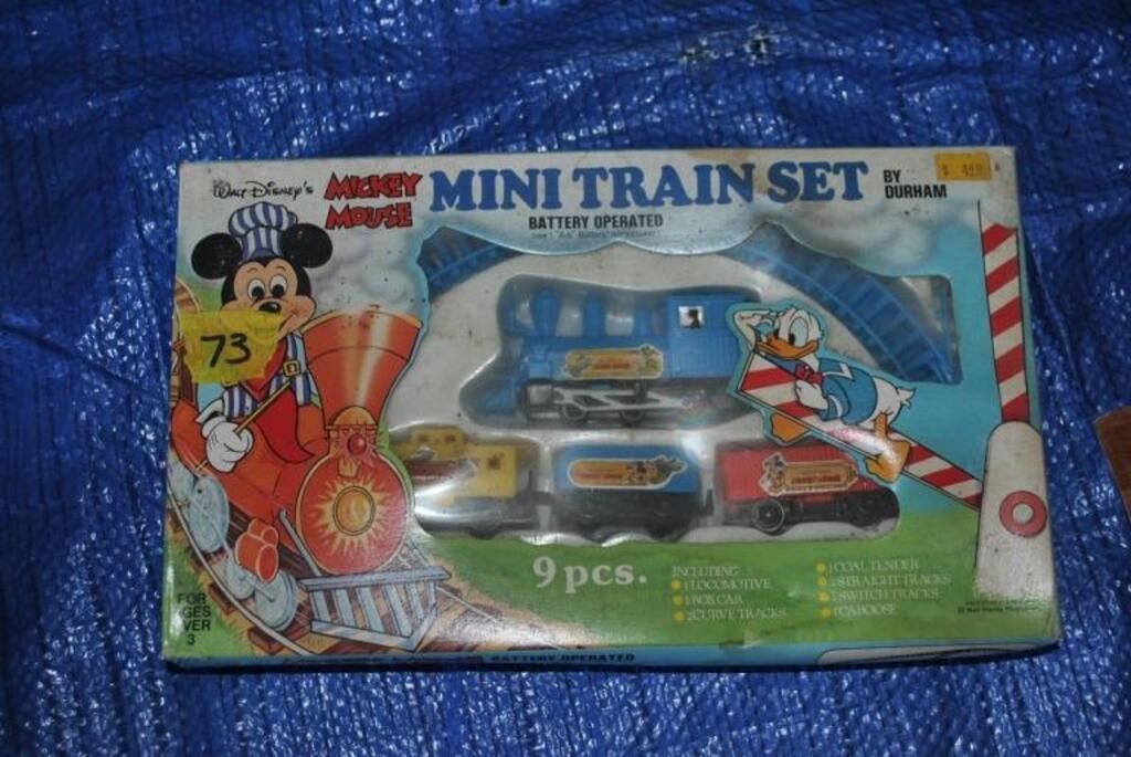 Mickey Mouse mini train set new in package