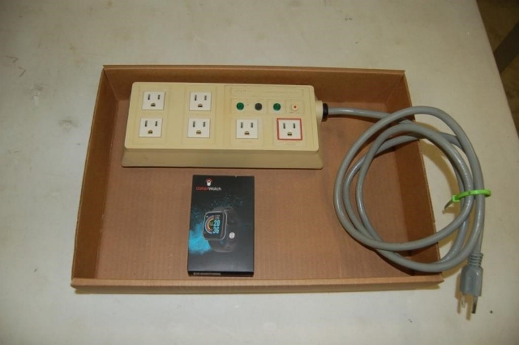 Power strip and watch