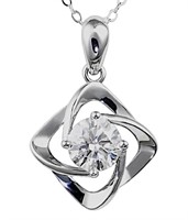 925S 1.0ct Moissanite Diamond Necklace