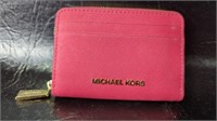 Michael Kors Jet Set Travel Card Case Wallet Pink