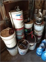 Buckets of oils- some new & used