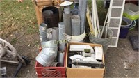 Galvanized Pipe, Gutter Spouts, etc