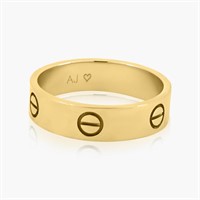 AUTHENTIC CARTIER YELLOW GOLD LOVE RING