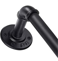 Black Curtain Rod for Windows 66 to 120