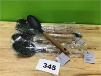 Cooking Spoon with Wooden Handle lot of 6