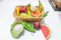 Paper Mache Fruit & Veg Basket
