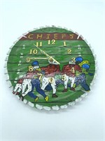Hand Crafted Chiefs Saw Blade Wall Clock