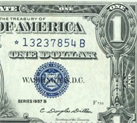 *STAR* $1 1957 Silver Certificate ** CURRENCY